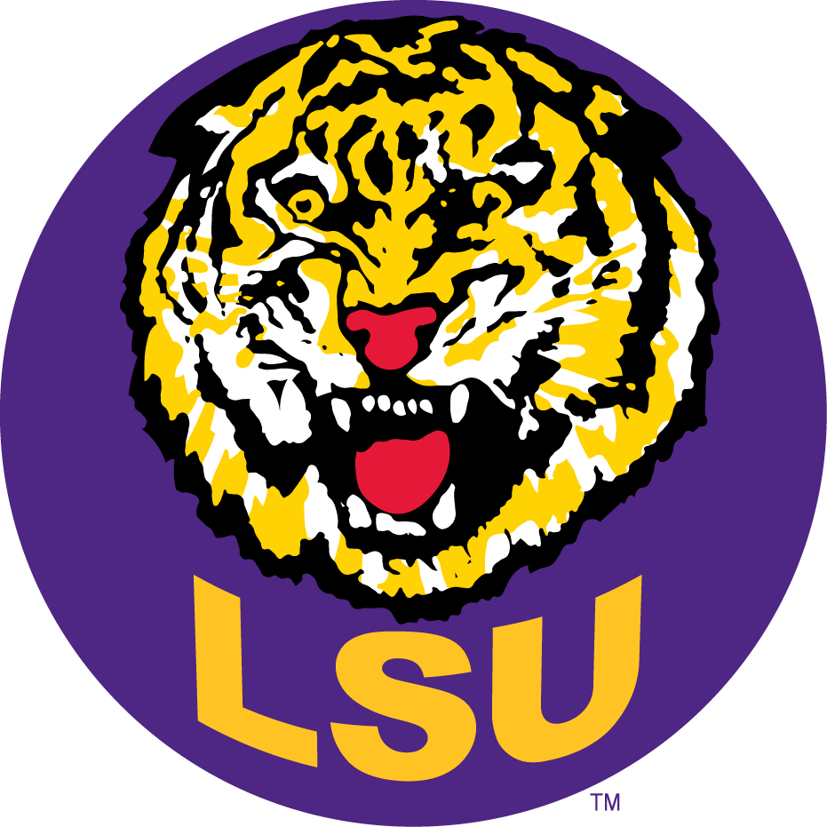 LSU Tigers 1972-1976 Secondary Logo vinyl decal